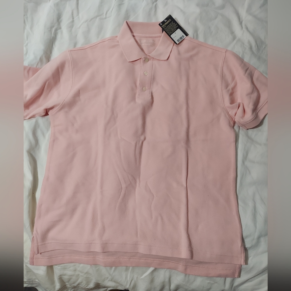 St. John's Bay Men's Polo Shirt - Light Pink